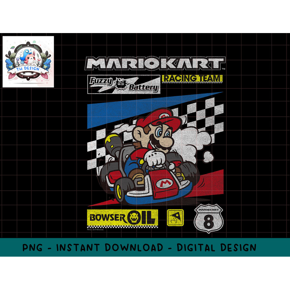 Mario Kart Racing Team Drifting Bold Poster png, sublimation.jpg