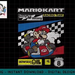 mario kart racing team drifting bold poster png, sublimation.jpg