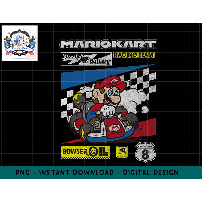 Mario Kart Racing Team Drifting Bold Poster png, sublimation.jpg