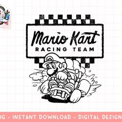 mario kart racing team outlined mario drift graphic t-shirt png, sublimation.jpg