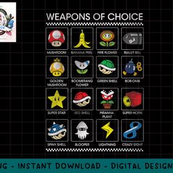 mario kart weapons of choice item poster png, sublimation.jpg