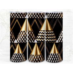 pyramids abstract digital art print, sublimation, straight skinny 20 oz tumbler wrap, wall art, pod, instant download
