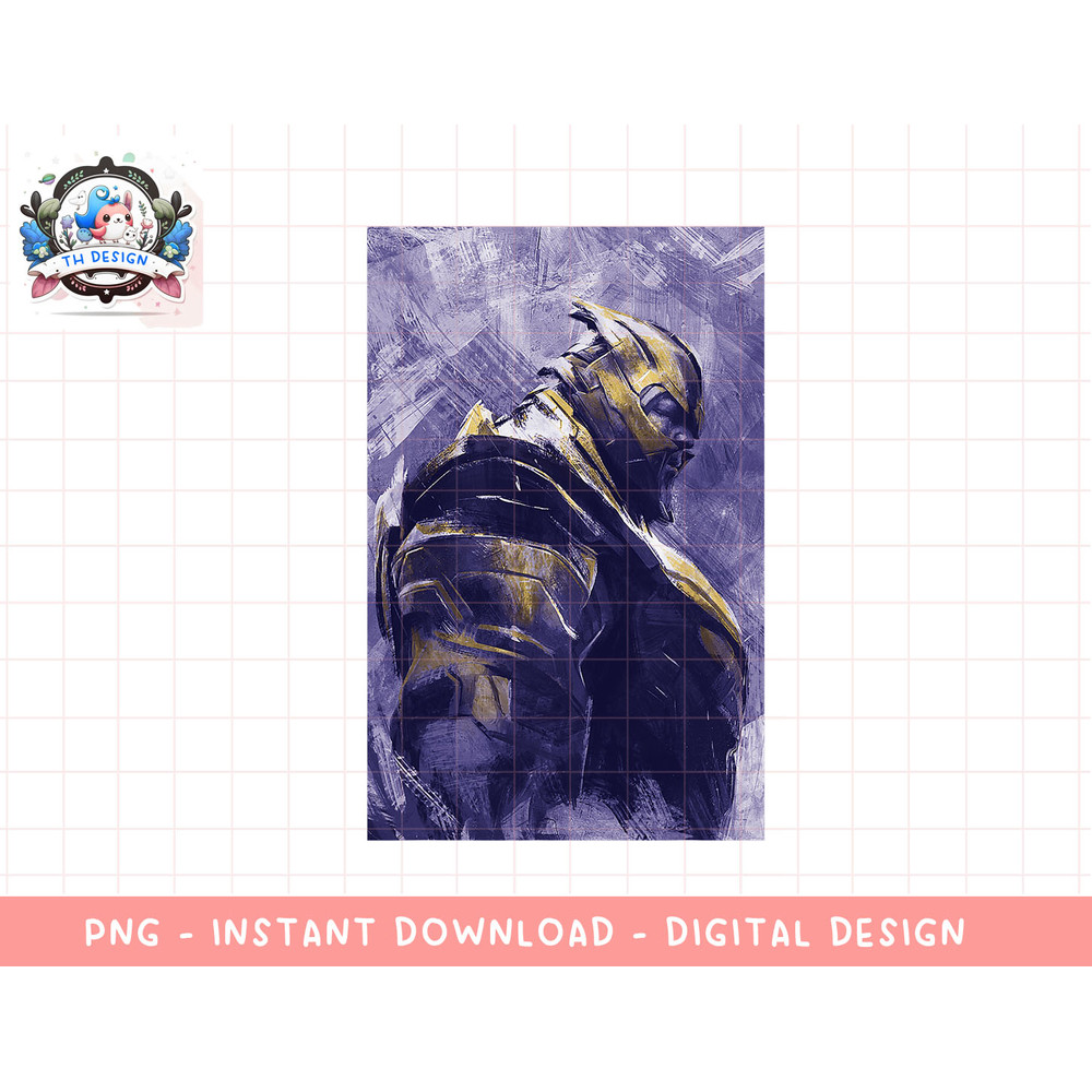Marvel Avengers Endgame Thanos Painting Graphic T-Shirt png, sublimation.jpg
