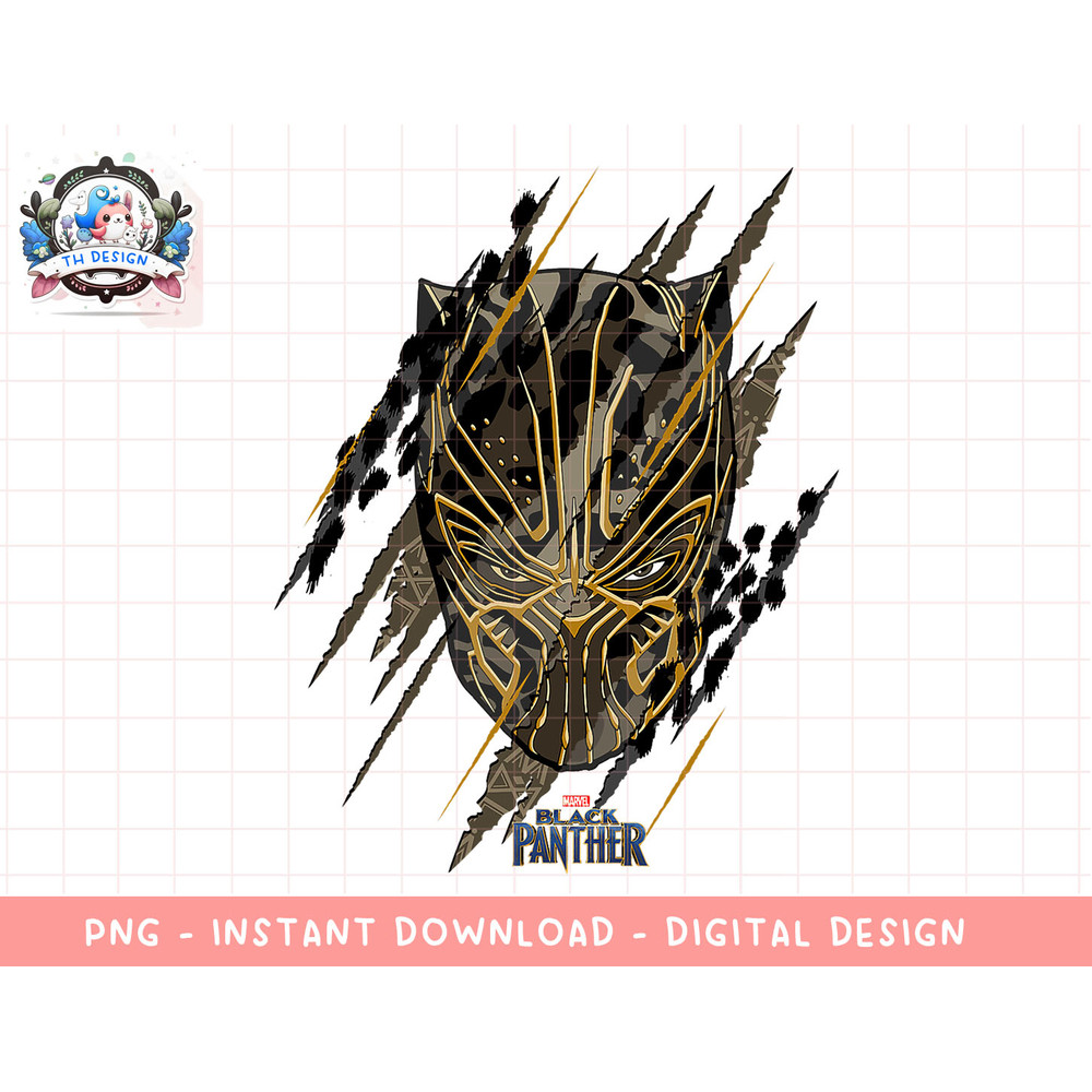 Marvel Black Panther Movie Killmonger Jaguar Scratch T-Shirt png, sublimation.jpg