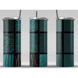 aqua deep patterns digital art print, sublimation, straight skinny 20 oz tumbler wrap, wall art, pod, instant download