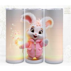 3d tumbler wrap sublimation cute pet, 300dpi straight skinny 20 oz tumbler wrap, 3d design, commercial use