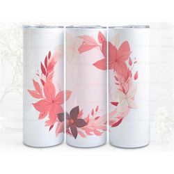 classic wreath digital art print, sublimation, straight skinny 20 oz tumbler wrap, fabrics, wall art, pod, instant downl