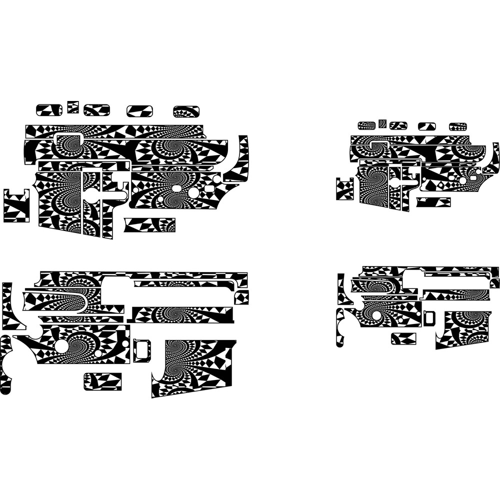 AR 15 Gun Abstract-Retro-Checkered-Design Template vector Fille.jpg