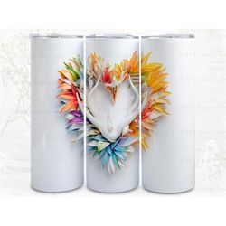 bird of paradise hearth wreath digital art, sublimation, straight skinny 20 oz tumbler wrap, fabrics, wall art, pod, ins