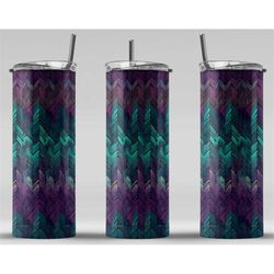 teal and purple pattern digital art print, sublimation, straight skinny 20 oz tumbler wrap, fabrics, wall art, pod, inst