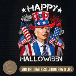 joe biden png,merry 4th of halloween png, funny halloween png, american flag halloween anti joe biden