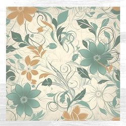 elegant florals digital pattern, printable, sublimation, fabric, scrapbook, paper, art, clipart, instant download