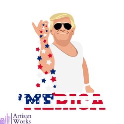 trump merica trump salt funny 4th of july svg cutting file