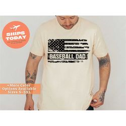 fathers day gift, baseball dad tee, baseball lover dad, baseball dad shirt, usa american flag dad shirt, sporting dad, b