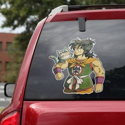 dragon ball sticker, dragon ball decal, yamcha car sticker, anime car decal, anime decal for car, sticker for car