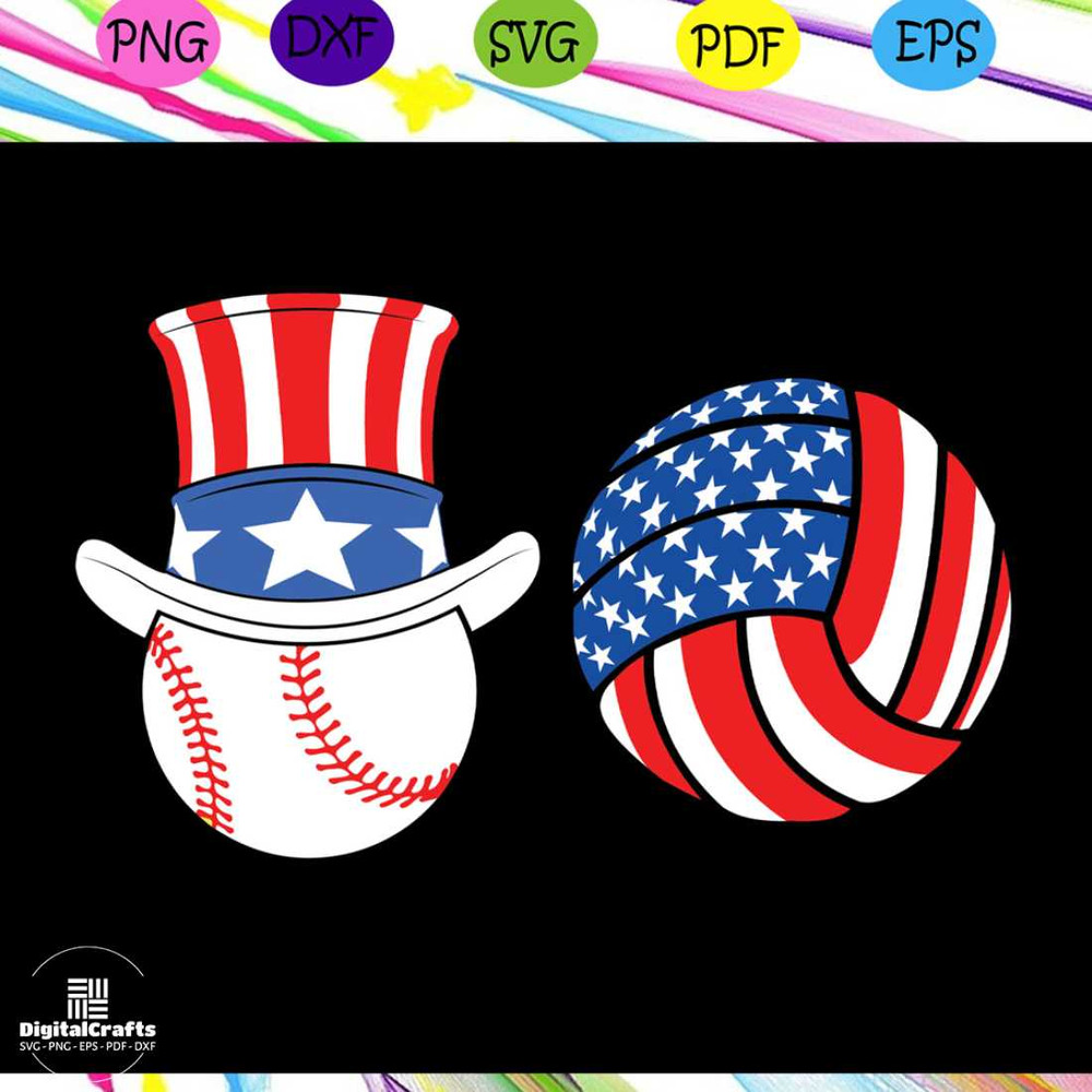 Flag Baseball 4th July Americanindependence day svg4th of july USA softball flag svg american fl