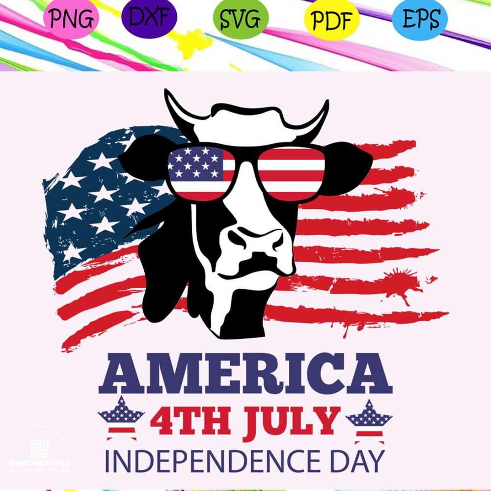 America 4th july independence day heifer gift heifer loverindependence day svg happy 4th of july