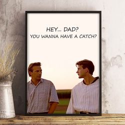 field of dreams wall art, field of dreams poster, movie home decor, field of dreams decoration, movie print
