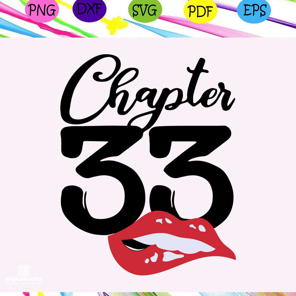 Chapter 33 svg biting lips svg Happy birthday svg 33th birthday svg lips women birthday svg 33