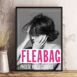 fleabag wall art, fleabag poster, movie home decor, fleabag decoration, movie print
