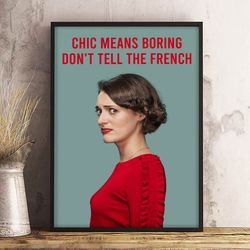 fleabag wall art, fleabag poster, movie home decor, movie print, fleabag decoration