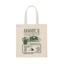 harry's house tote bag, aesthetic tote bag, artsy tote bag, art tote bag, aesthetic tote