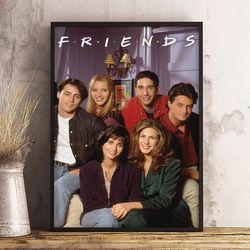 friends poster, friends wall art, movie home decor, friends decoration, movie print