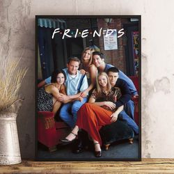friends poster, movie home decor, friends decoration, movie print, friends wall art