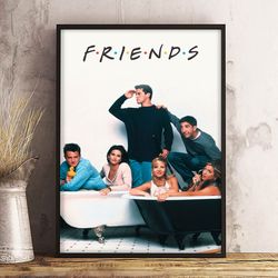 friends wall art, movie home decor, friends decoration, movie print, friends poster