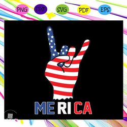 hand symol merica, american svg, 4th of july svg, fourth of july svg, patriotic american svg, independence day svg, memo