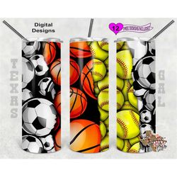 Sports Tumbler Wrap, 20oz Sublimation Tumbler Wrap, Digital Download, Seamless Design