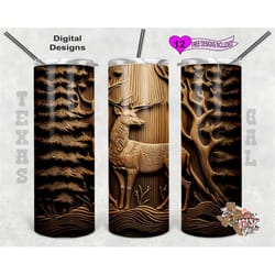 wood tumbler wrap, deer tumbler png, 20oz sublimation tumbler wrap, digital download, seamless design