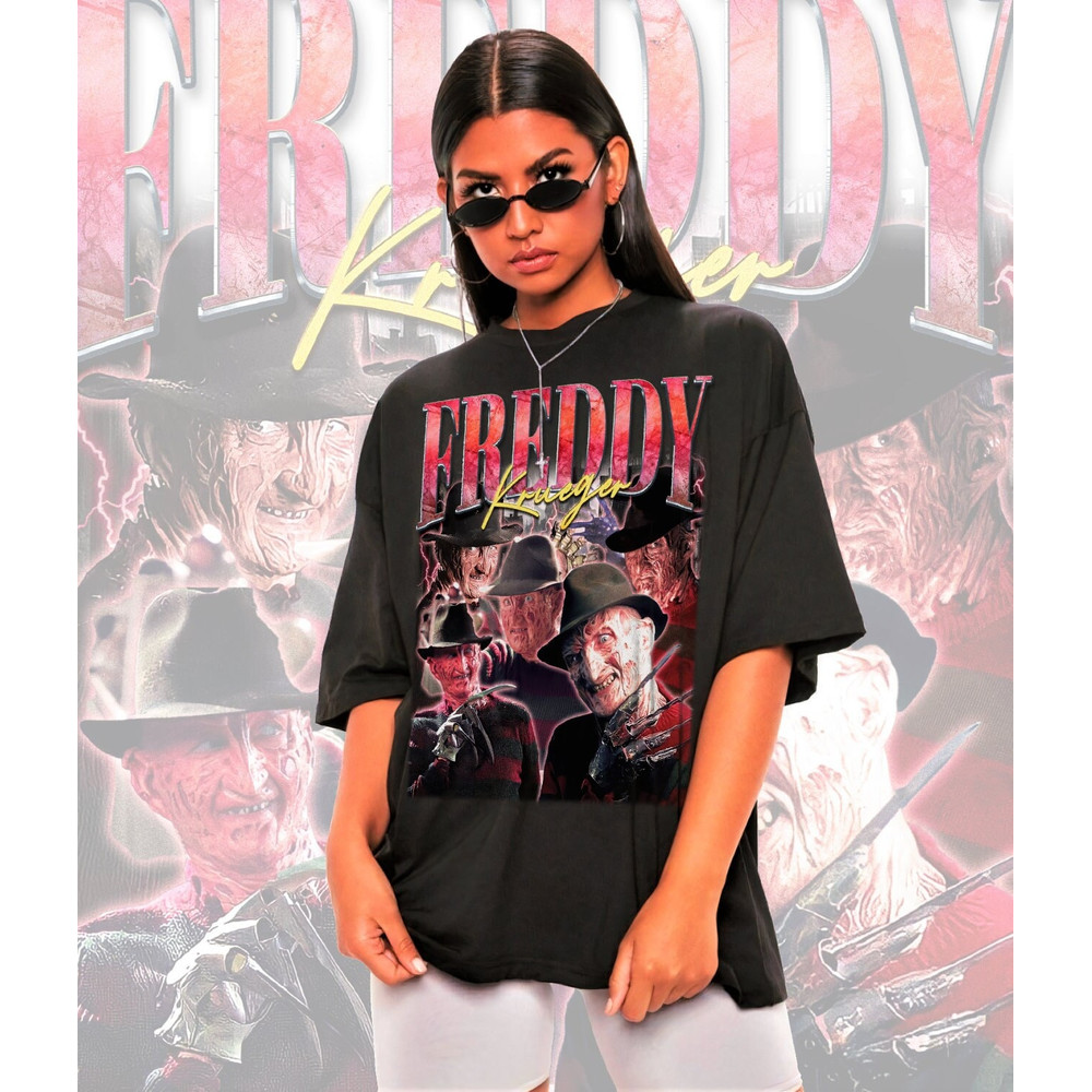 Retro Freddy Krueger Shirt -Freddy Krueger Tshirt,Freddy Krueger T shirt,Freddy Krueger T-shirt,Nightmare on Elm Street Shirt,Voorhees Shirt - 1.jpg