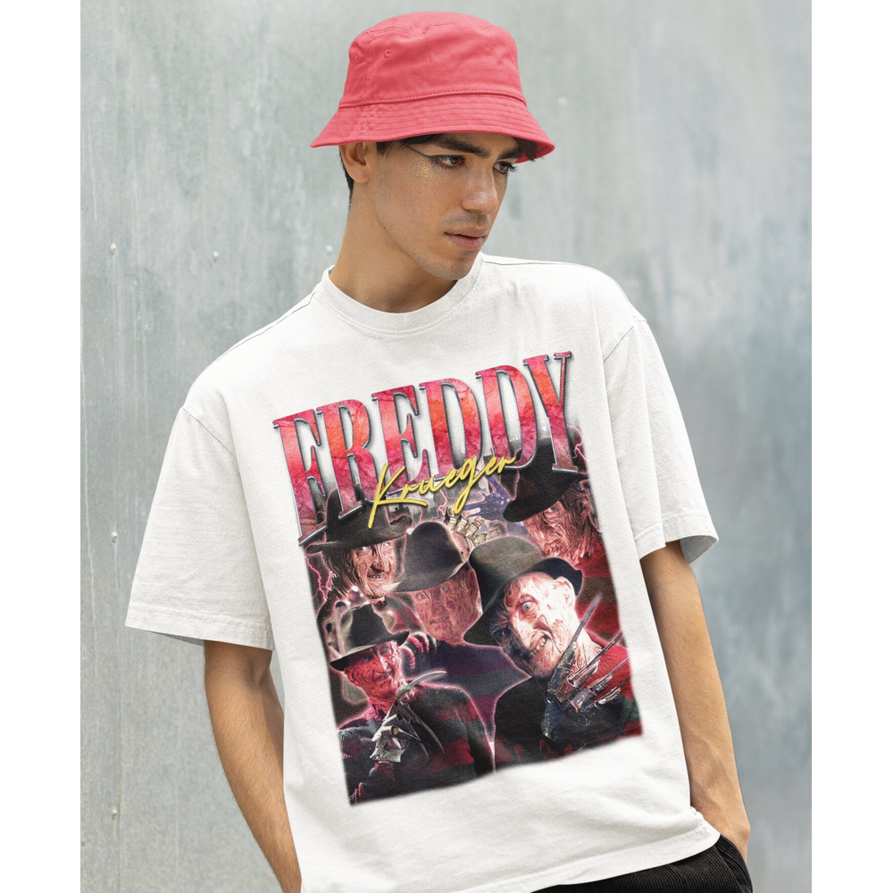 Retro Freddy Krueger Shirt -Freddy Krueger Tshirt,Freddy Krueger T shirt,Freddy Krueger T-shirt,Nightmare on Elm Street Shirt,Voorhees Shirt - 2.jpg