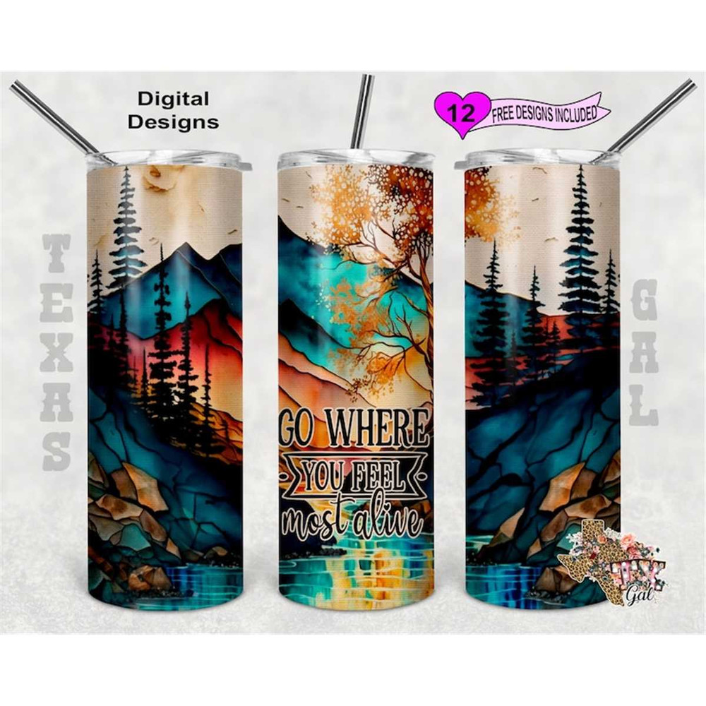 MR-662023172654-alcohol-ink-tumbler-wrap-go-where-you-feel-alive-tumbler-image-1.jpg