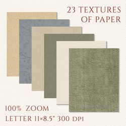 Digital textured paper in natural colors in Letter JPG format, 300 dpi, size 11 x 8,5 inches