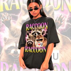 retro raccoon shirt -raccoon sweatshirt, raccoon sweater, raccoon lover tee, funny ra
