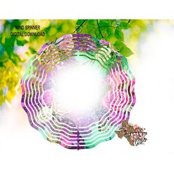 wind spinner floral personalize sublimation digital download png