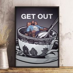 movie home decor, get out wall art, get out decoration, movie print, get out poster