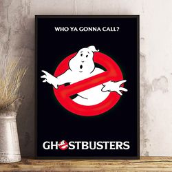 ghostbusters poster, movie home decor, ghostbusters decoration, movie print, ghostbusters wall art
