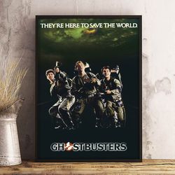 ghostbusters poster, ghostbusters wall art, movie home decor, movie print, ghostbusters decoration