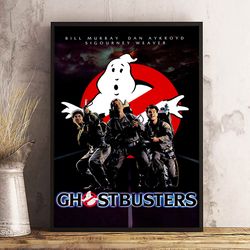 ghostbusters wall art, movie home decor, ghostbusters decoration, movie print, ghostbusters poster