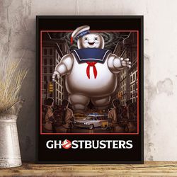 ghostbusters wall art, ghostbusters poster, ghostbusters decoration, movie print, movie home decor