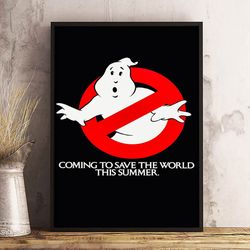 ghostbusters wall art, ghostbusters poster, movie home decor, movie print, ghostbusters decoration