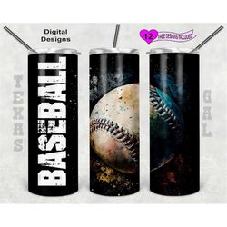 baseball tumbler wrap, 20oz sublimation tumbler png, digital download, seamless design