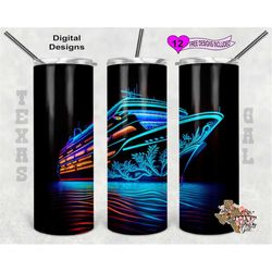 cruise ship tumbler wrap, floral tumbler wrap, 20oz sublimation tumbler wrap, digital download