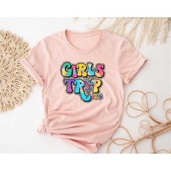 leopard print girls trip shirt, girls vacation shirt, 2023 girls cruise shirt, matching girl vacay tee, girl weekend shi