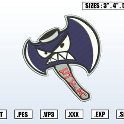 stephen f austin lumberjacks  embroidery designs, ncaa logo embroidery files, machine embroidery design file
