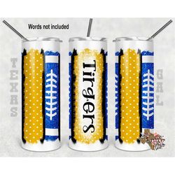 20 oz skinny tumbler football persoanlize school sprirt sublimation design png instant digital only