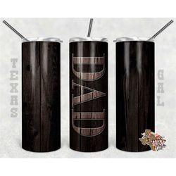 20 oz skinny tumbler wood dad sublimation design png instant digital only